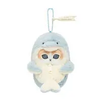 mofusand Fluffy Marine Life Meow Mascot Keychain (Dolphin Meow)
