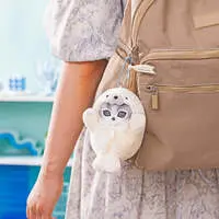 mofusand Fluffy Marine Life Meow Mascot Keychain (Spotted Seal Meow)