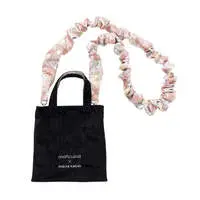 mofusand × HIBIYA-KADAN Ruched Strap Mini Bag Rose Pattern Pink