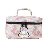 mofusand × HIBIYA-KADAN Vanity Pouch Rose Pattern Pink