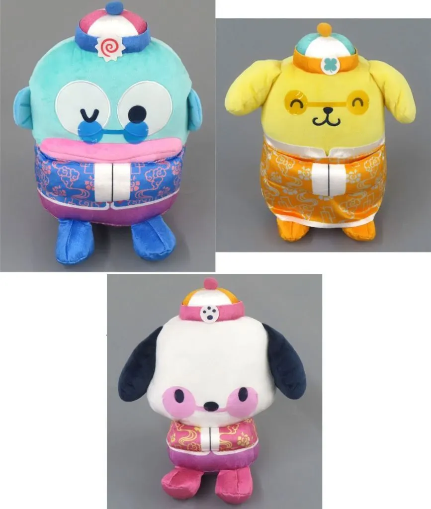 Plush - Sanrio / Pochacco & Pom Pom Purin & Hangyodon