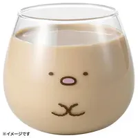 Coaster - Tumbler, Glass - Sumikko Gurashi / Tonkatsu (Capucine)