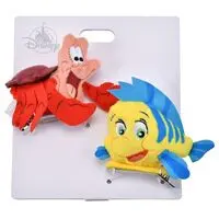 Plush - Hair Clip - The Little Mermaid / Flownder & Sebastian