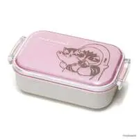 mofusand Rectangular Clip-Lid Lunch Box M 480ml Shark Meow (Pink)