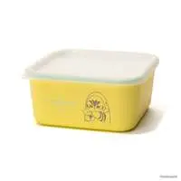 mofusand Square Food Storage Container XS 450ml Shark Meow (Yellow)