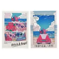 Stationery - Plastic Folder (Clear File) - Lilo & Stitch / Lilo & Angel & Stitch