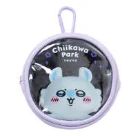 Chiikawa Chiikawa Park Pouch w/Carabiner Special Photo (Momonga Purple)