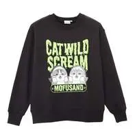 mofusand Sweatshirt CAT WILD SCREAM Black - M