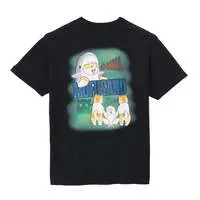 mofusand T-Shirt Horror Shark Meow Black - L