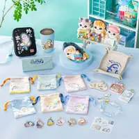 mofusand Lazy Potato Chip Shark Meow Mascot Keychain