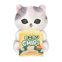 mofusand Watching Kitty Desktop Hanging Plush (Wanna Eat?)