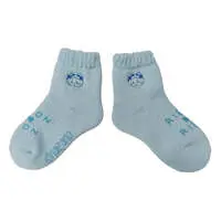 Chiikawa Pile Crew Socks (Hachiware Saxe Blue) Womens