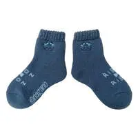 Chiikawa Pile Crew Socks (Hachiware Navy) Womens