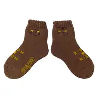 Chiikawa Pile Crew Socks (Usagi Brown) Womens