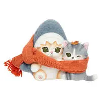 mofusand Best Friends Scarf Plush (Shark Meow & Little Meow)