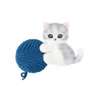 mofusand Yarn Measuring Tape with Plush (Blue)
