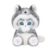 mofusand WOODLANDS Sitting Poseable Plush (Wolf Meow)