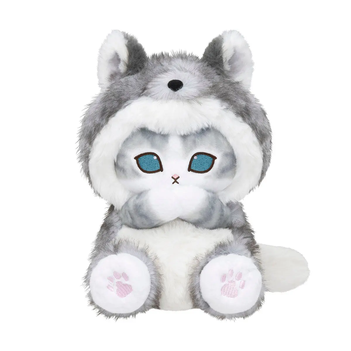 mofusand WOODLANDS Sitting Poseable Plush (Wolf Meow)